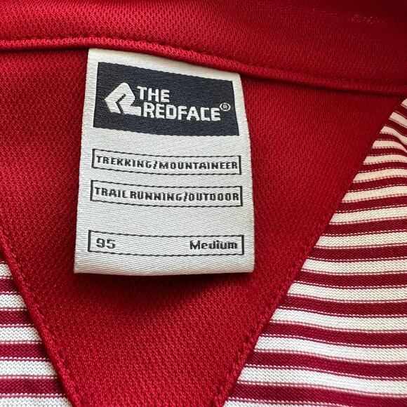 The Redface white/ red stripe short sleeve top mountaineer trail running outdoor - Picture 3 of 14